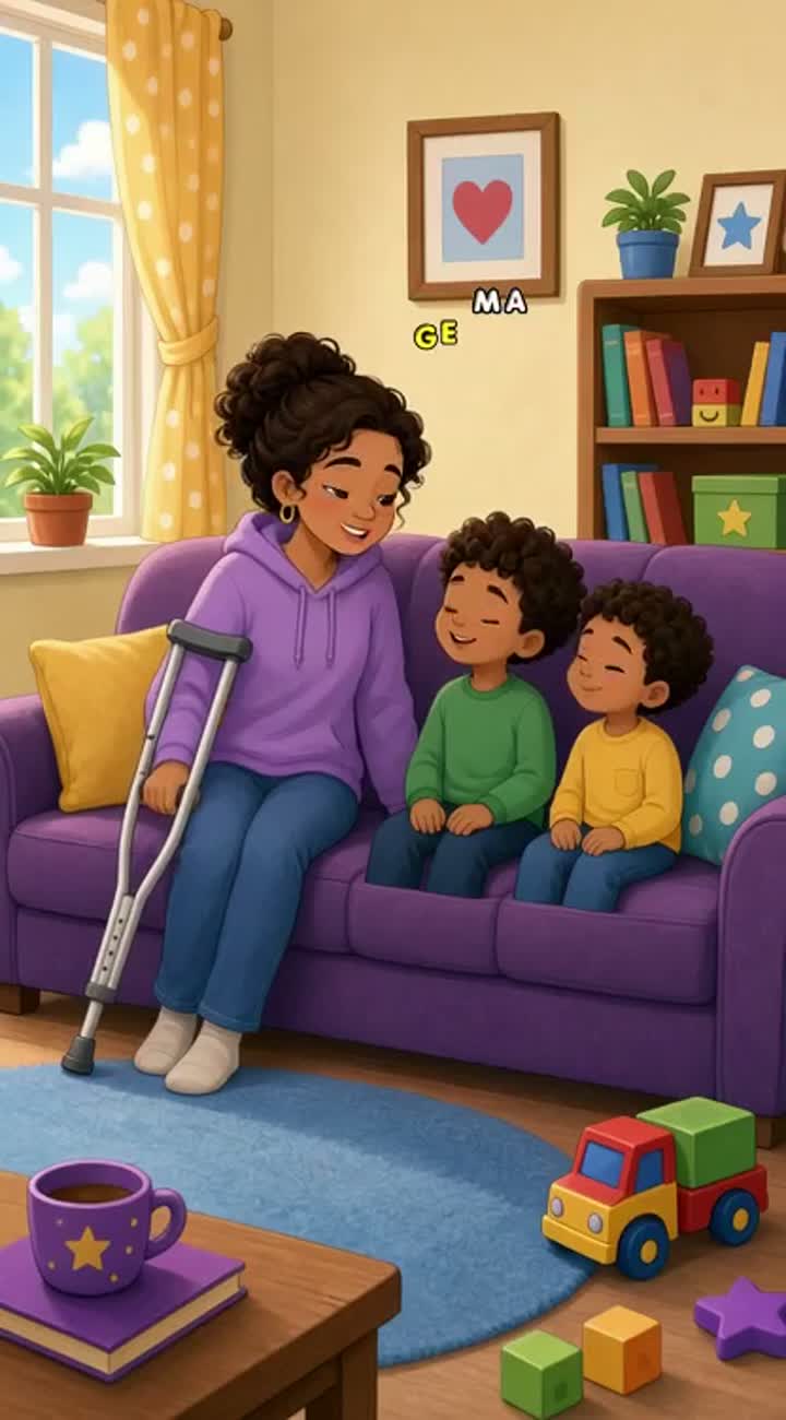 MUM'S SUPERPOWER — AI cartoon