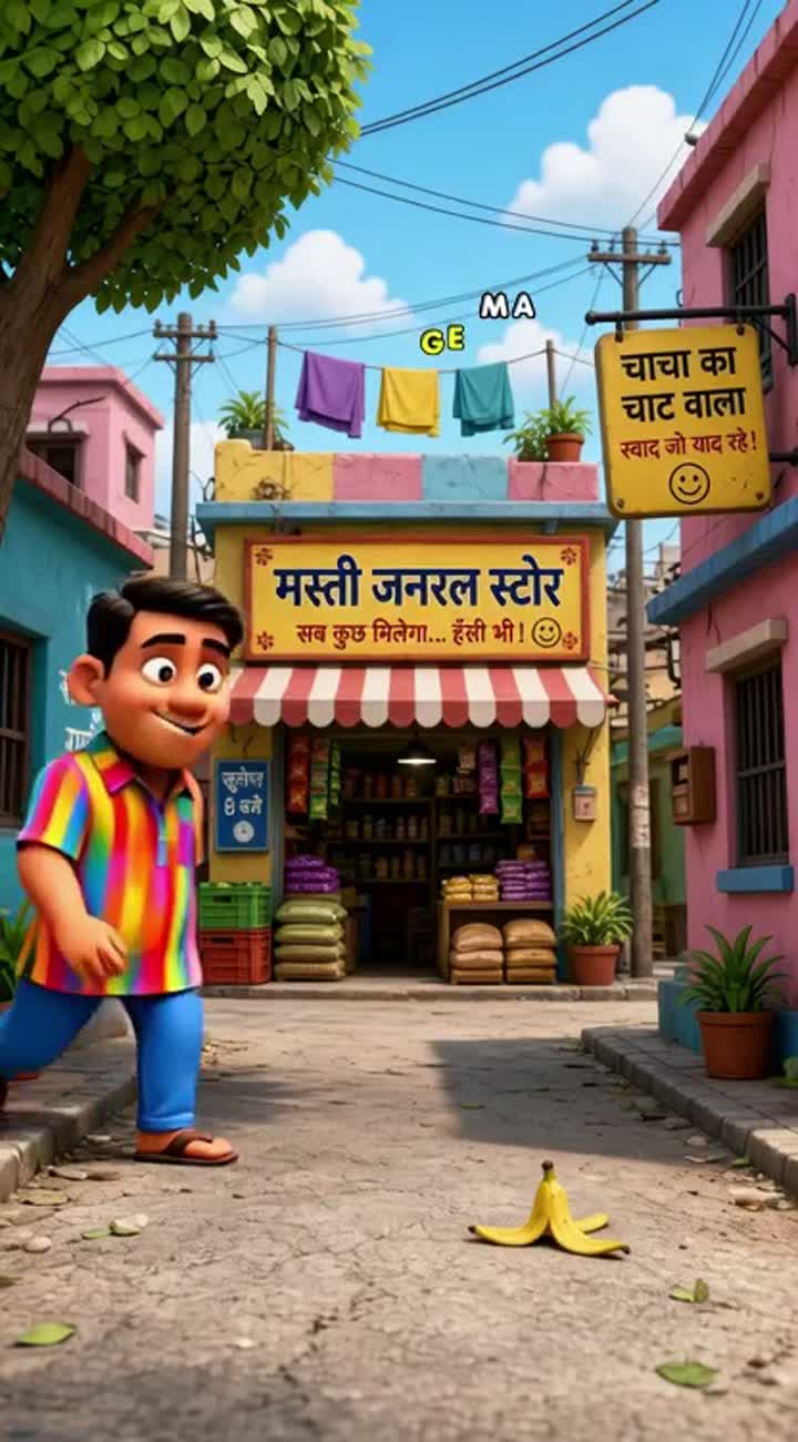 Funny comedy viral in hindi animated 3d audio visual Animated… — AI cartoon