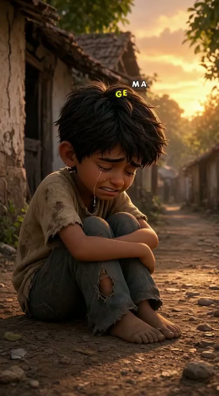Vertical 9:16 emotional 3D cartoon animation — AI cartoon