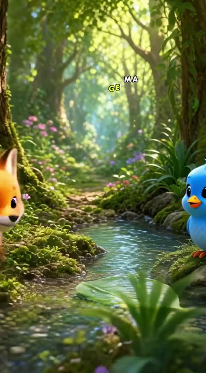 Vertical 3D animated cartoon for kids — AI cartoon