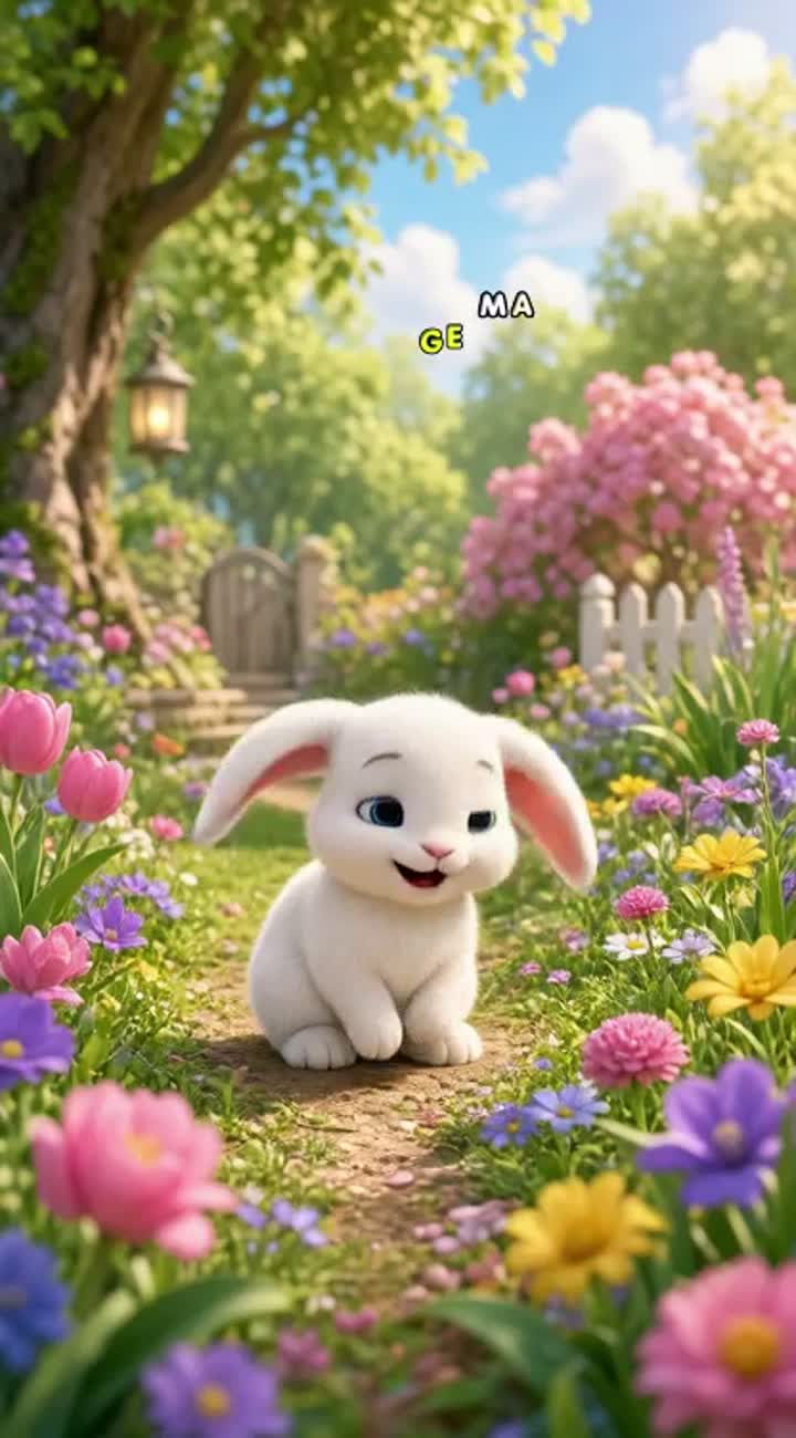 AI VIDEO PROMPT - LITTLE BUNNY NURSERY RHYME — AI cartoon