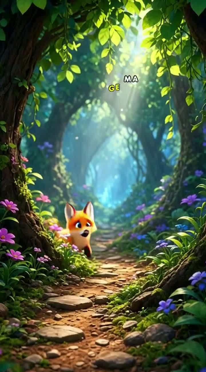 Colorful 3D cartoon for children — AI cartoon