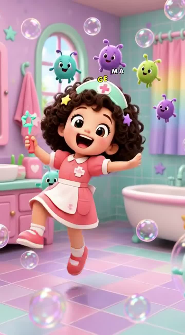 Original 3D preschool cartoon in vertical 9:16 format — AI cartoon