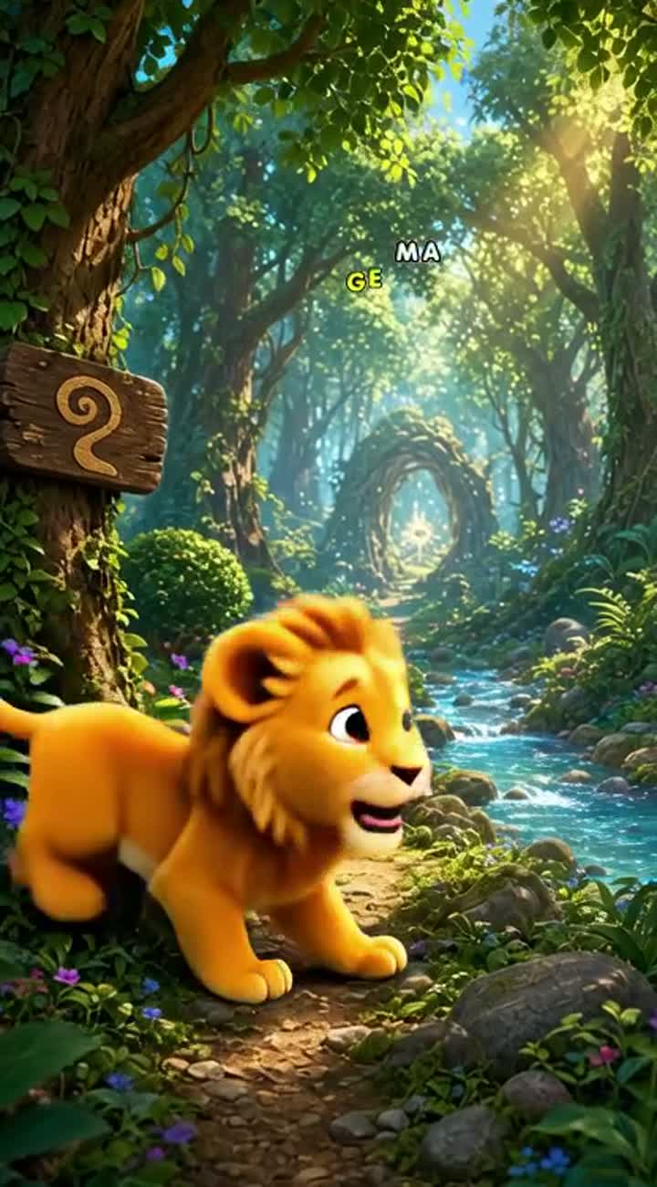 Leo and the Magical Forest — AI cartoon