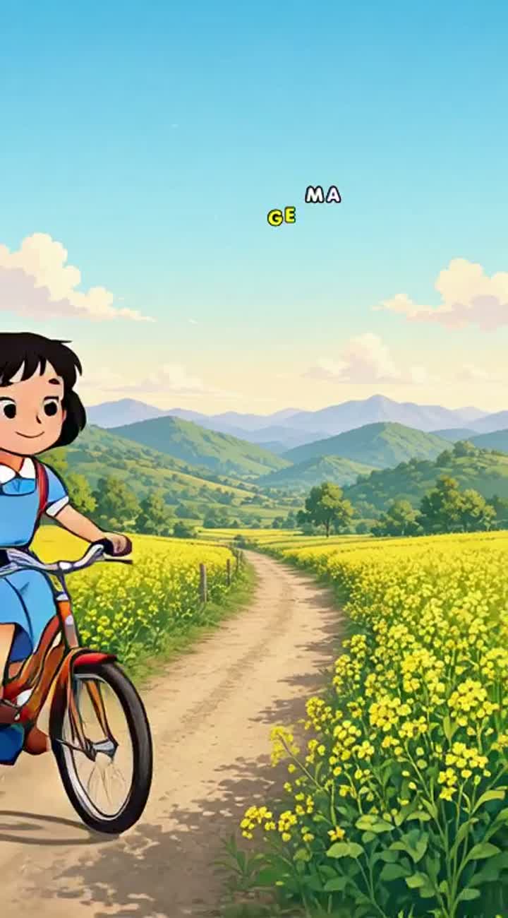 Subah ka mausam bahut pyara tha — AI cartoon