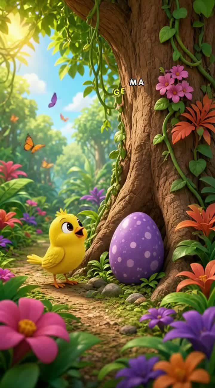 The Mystery Dinosaur Egg — AI cartoon
