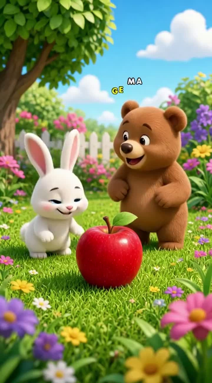 Colorful 3D cartoon for young children — AI cartoon