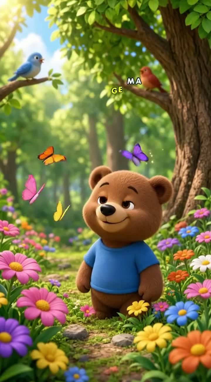 Colorful 3D cartoon for young children — AI cartoon