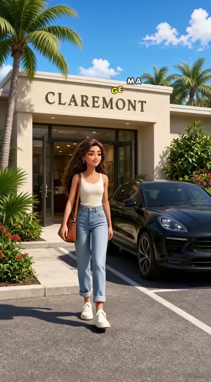 A cute, cinematic South Florida scene — AI cartoon