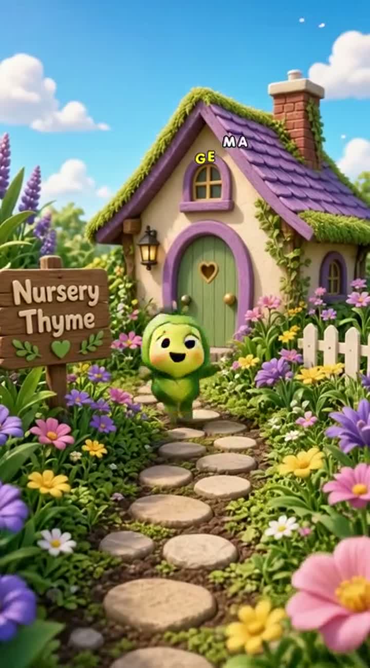 Viral YouTube Shorts nursery thyme video — AI cartoon