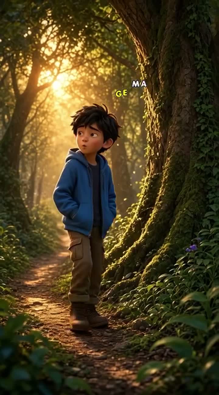 A beautiful cinematic 3D animated family movie scene — AI cartoon