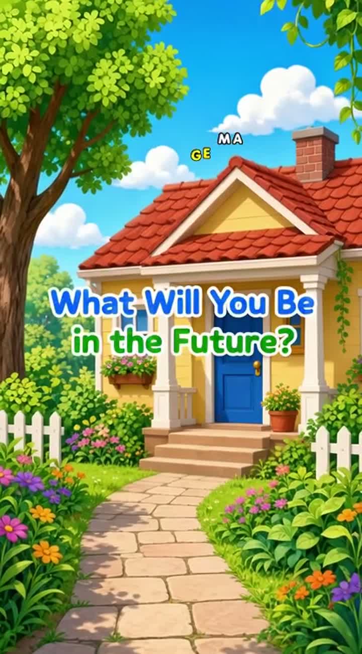 What Will You Be in the Future? — AI cartoon