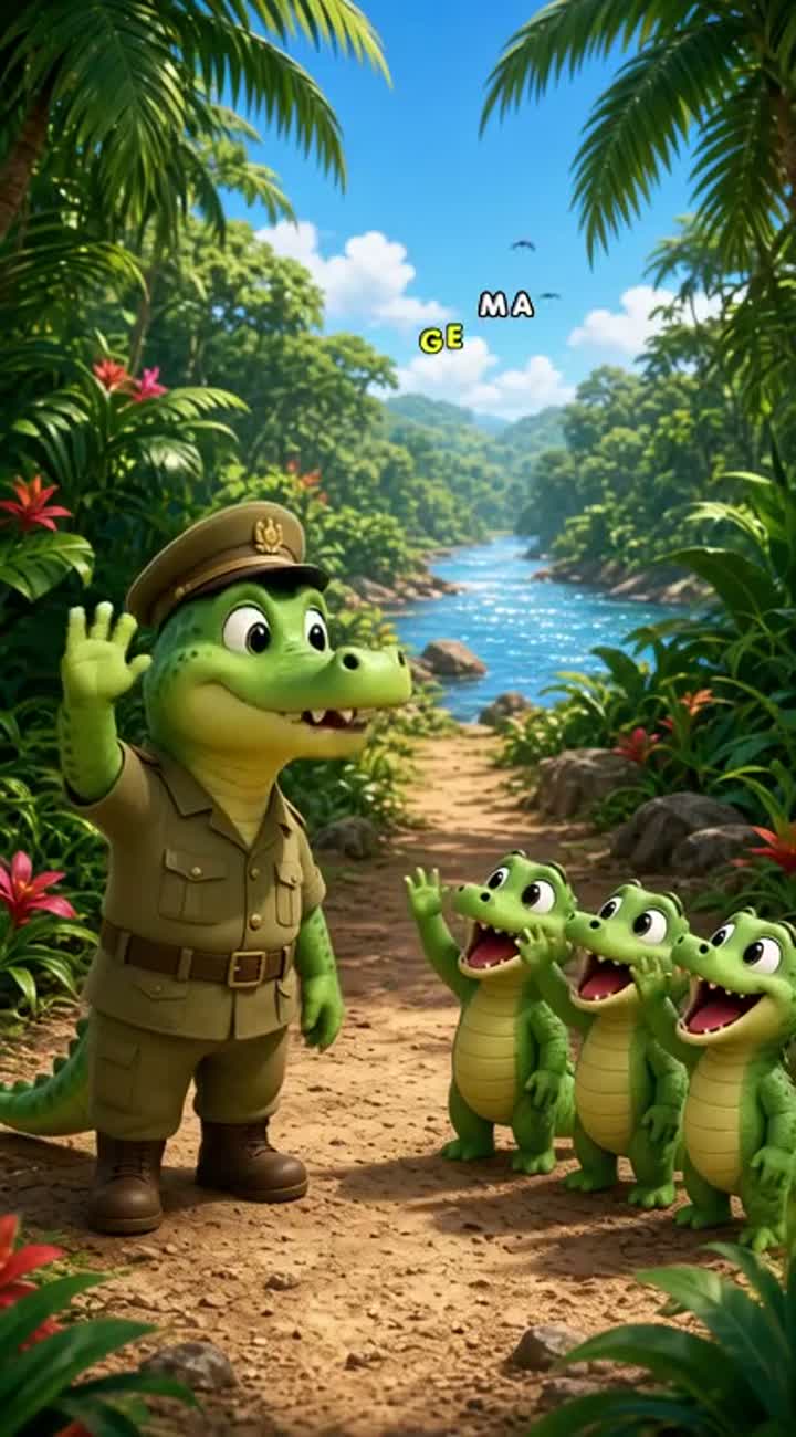 3D animated children's cartoon, vibrant colors… — AI cartoon