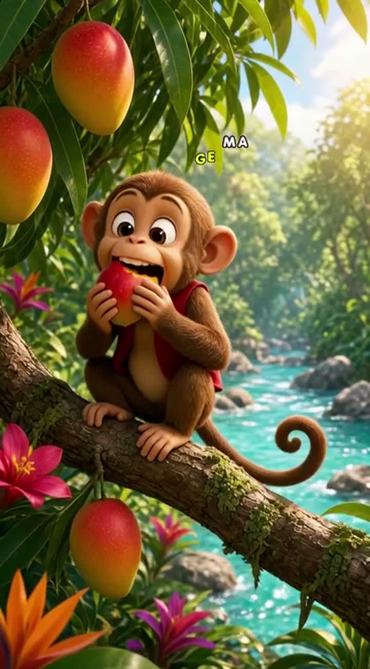 High-quality 3D animated cartoon scene — AI cartoon