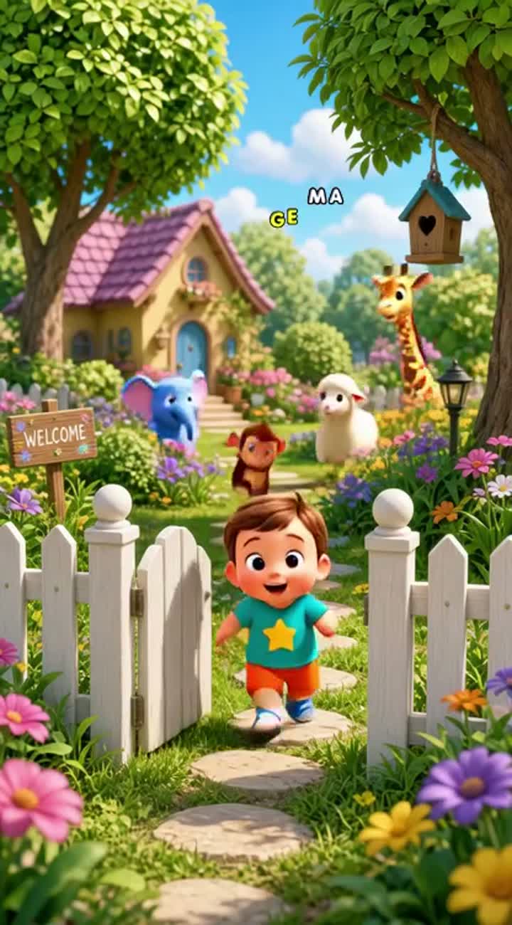 High-quality 3D animated nursery rhyme video for children… — AI cartoon