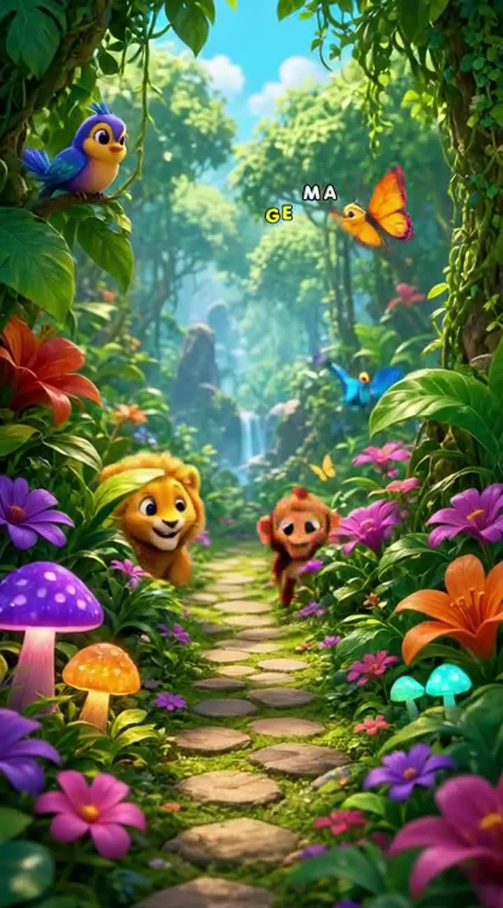 Beautiful, high-quality 3D cartoon animation for children aged 2-7 — AI cartoon