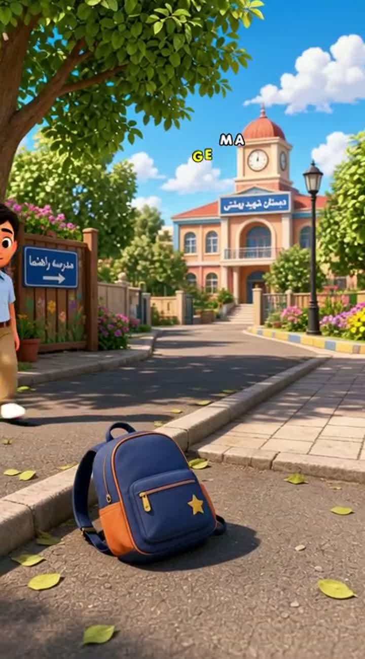 Beautiful, colorful 3D cartoon animation for a sixth-grade school… — AI cartoon