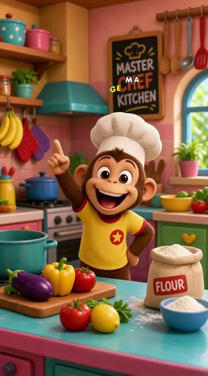 Bandar Bana MasterChef — AI cartoon