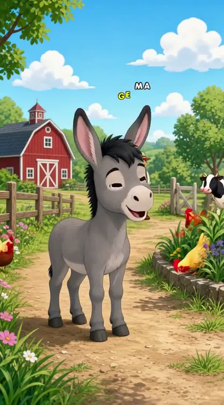 Fun, heartwarming 2D animated cartoon story called "Danny… — AI cartoon
