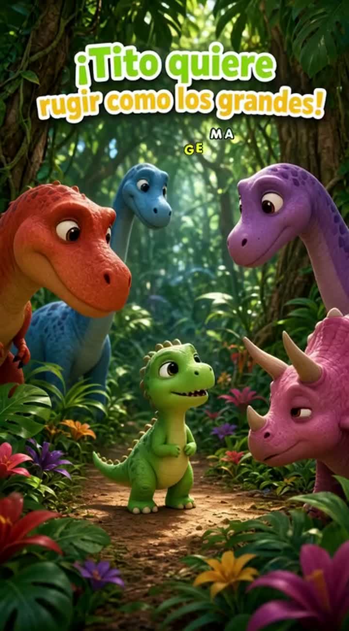 Crea un video infantil animado en 3D de alta calidad… — AI cartoon