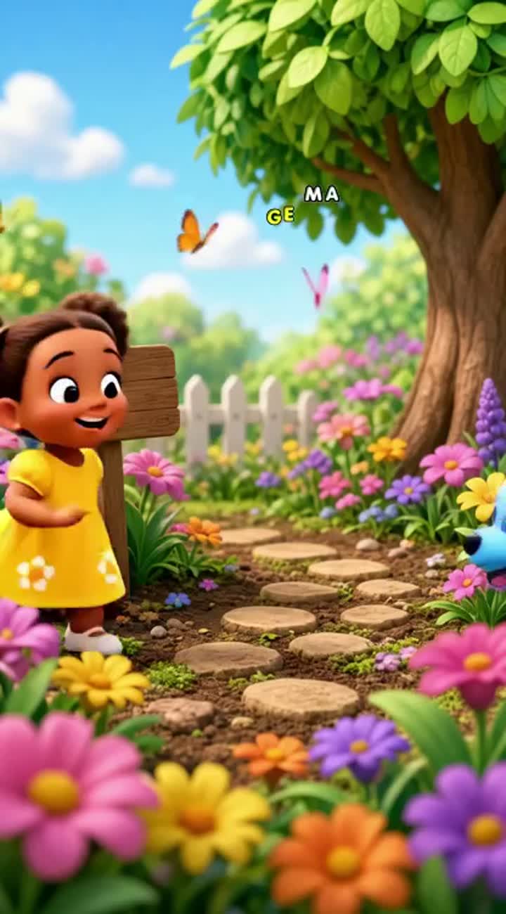Original, colorful 3D animated cartoon for young children — AI cartoon