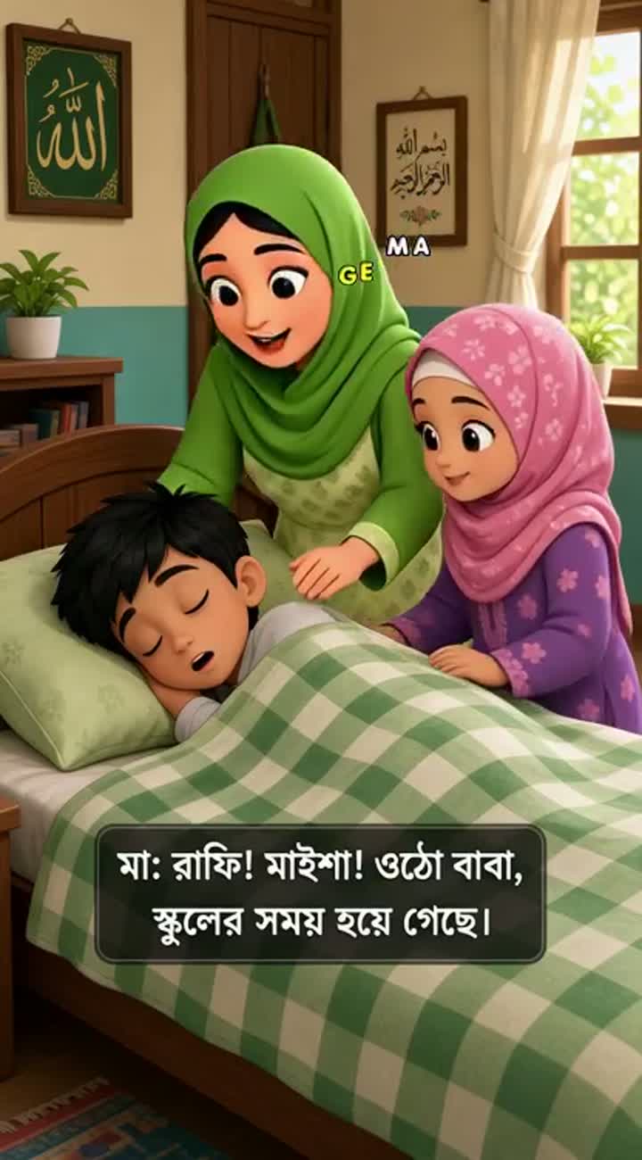 আলোর পথে - Episode 1: নতুন সকাল — AI cartoon