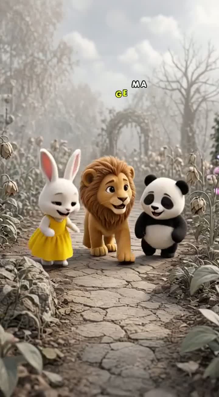 Colorful, high-quality 3D animated cartoon for children aged 3-7 — AI cartoon