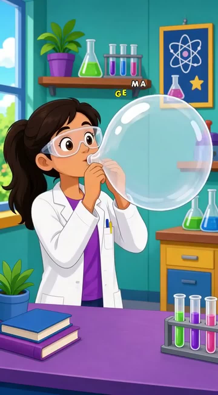 A vibrant cartoon with bright colours and smooth, fluid animation — AI cartoon