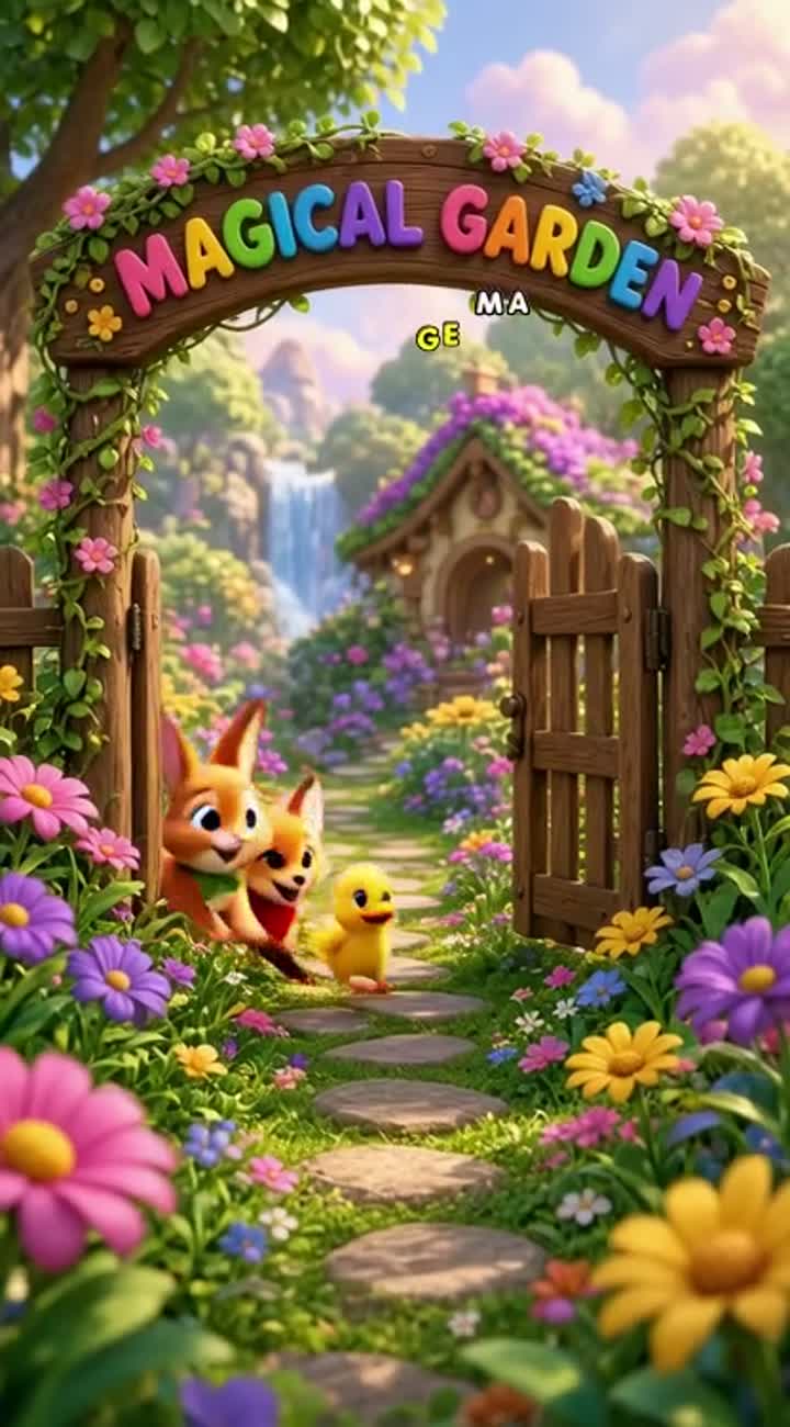 Fun and colorful 3D cartoon for children aged 3-7… — AI cartoon