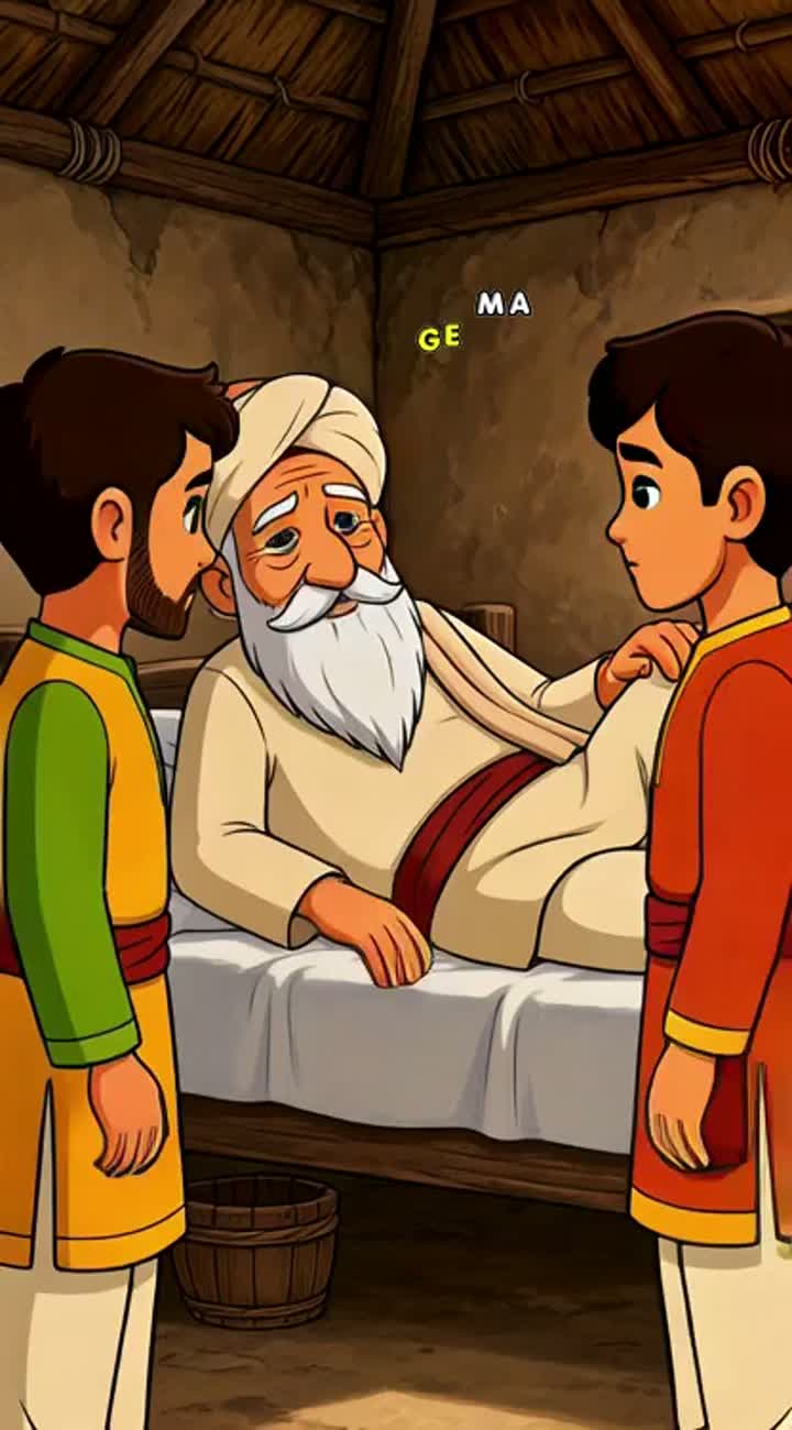 Once there was an old farmer — AI cartoon