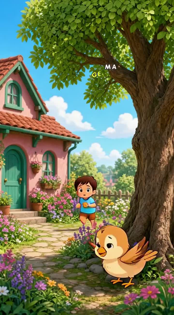 A vibrant cartoon with bright, cheerful colours and smooth… — AI cartoon