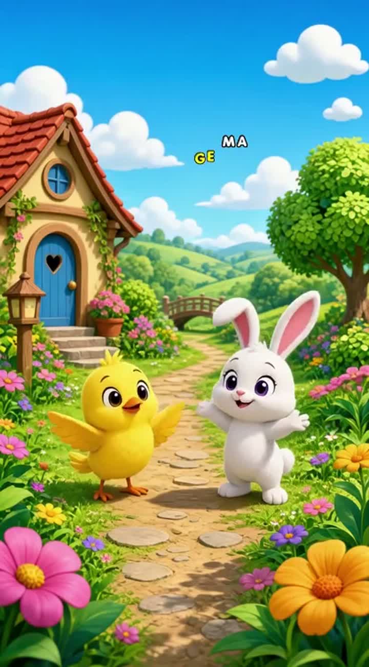 There are 2 characters, DODO - a yellow small birdie and lulu… — AI cartoon