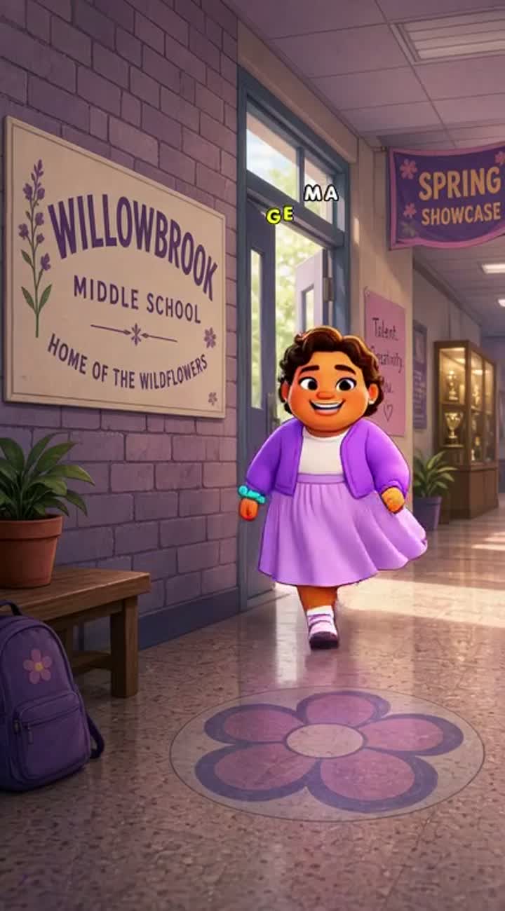 Milo and the Spring Showcase — AI cartoon