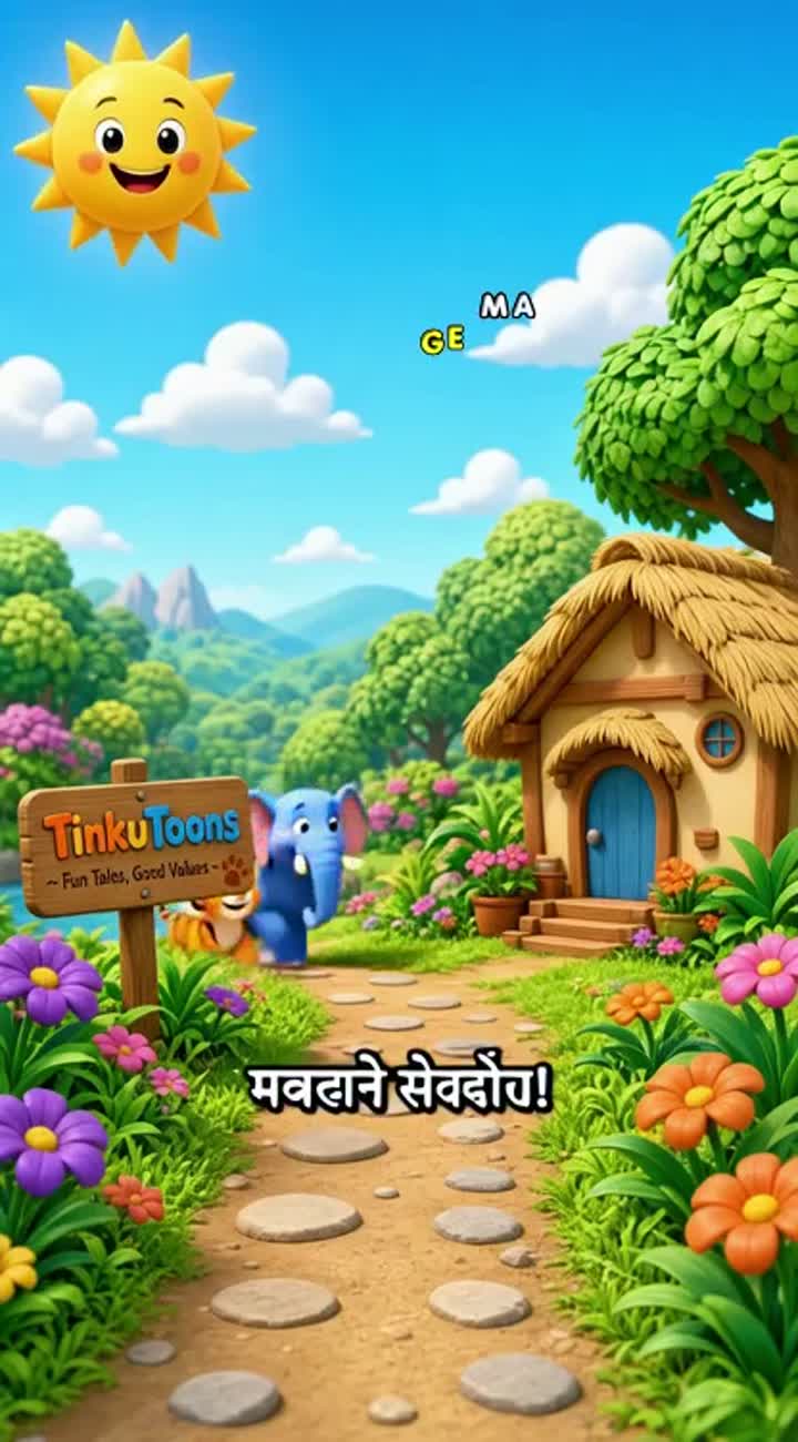 I am creating a Hindi and English kids' YouTube channel… — AI cartoon