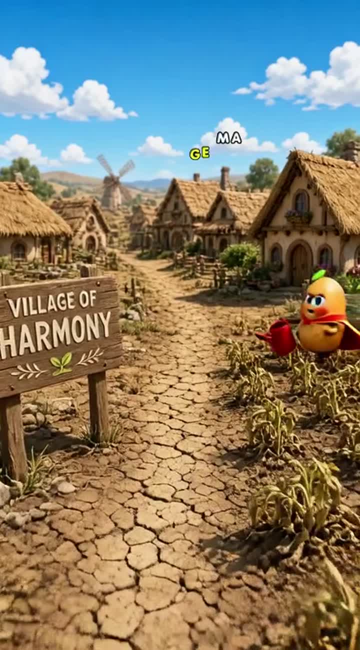 Vibrant, colorful 3D cartoon with smooth, fluid animation — AI cartoon