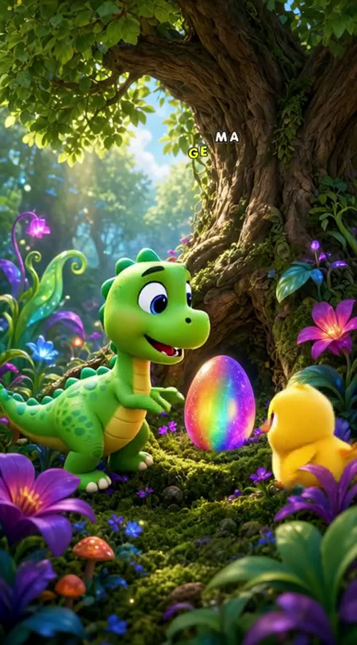 Children aged 3-8, in the style of high-quality family animation… — AI cartoon