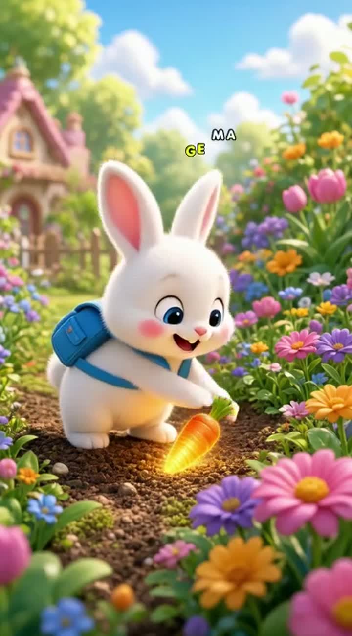 Cute, colorful 3D animated cartoon for young children aged 2-6 — AI cartoon