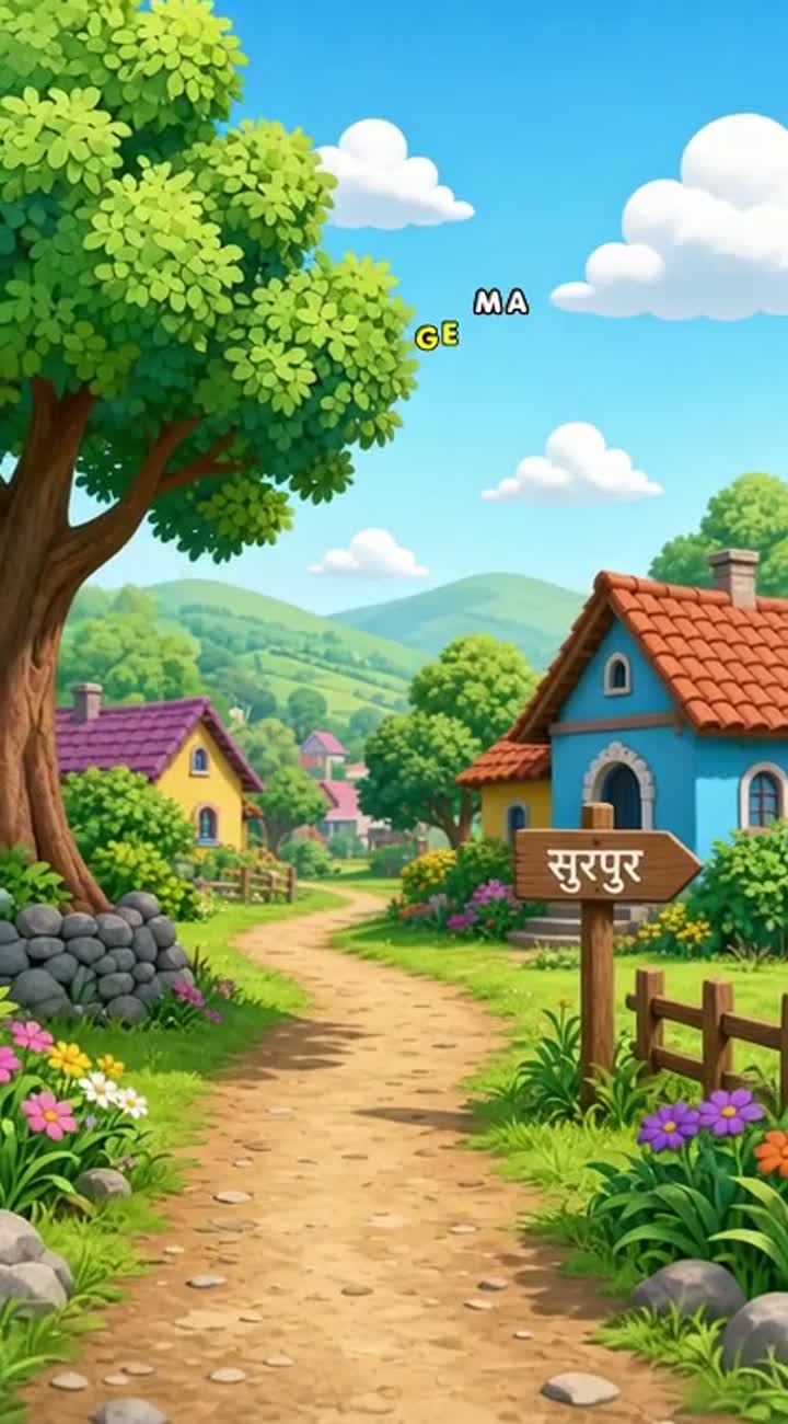 Hindi carton Animated cartoon with smooth animation… — AI cartoon