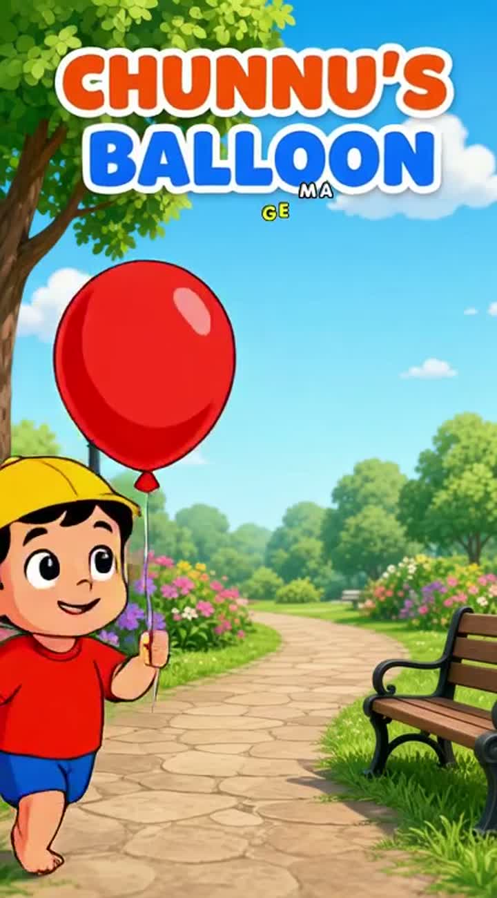 CHUNNU'S BALLOON — AI cartoon