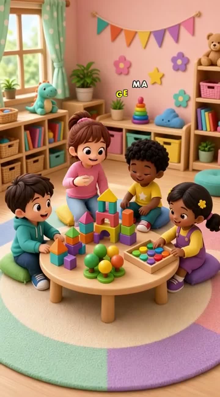 High-quality, colorful 3D cartoon video for young children… — AI cartoon