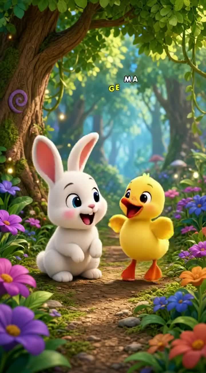 CREAT A CUTE 3D ANIMATED CARTOON FOR PRESCOOL CHILDREN — AI cartoon
