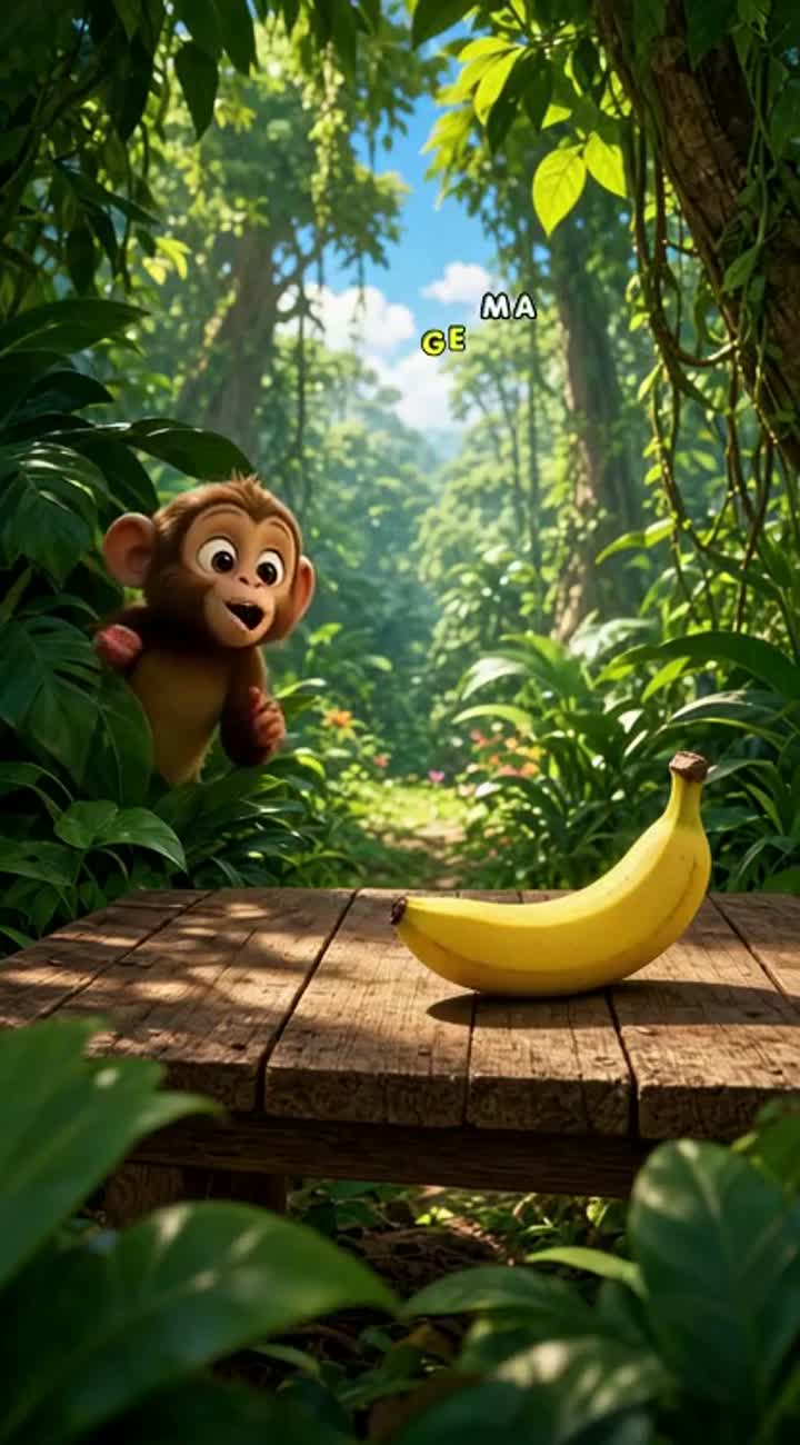 THE NAUGHTY MONKEY — AI cartoon