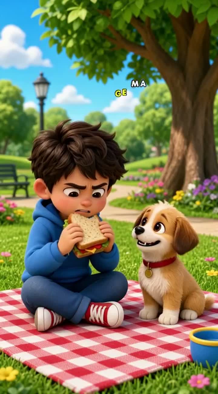 Funny 3D cartoon for YouTube Shorts, vertical 9:16, — AI cartoon