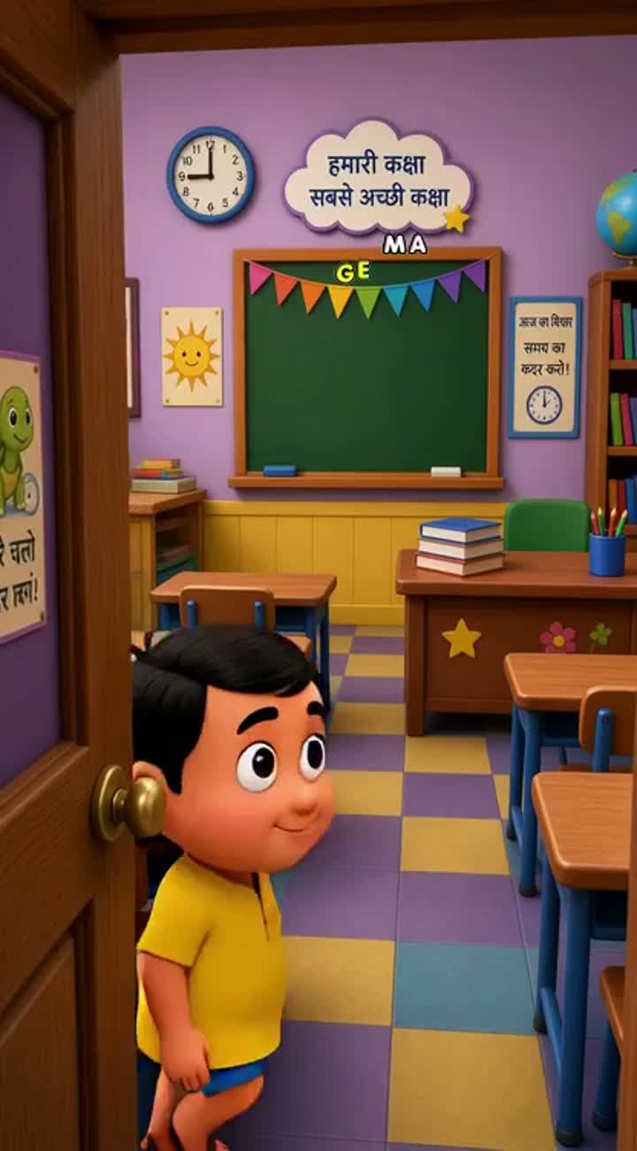 Funny 3D animated Hindi cartoon video for kids… — AI cartoon