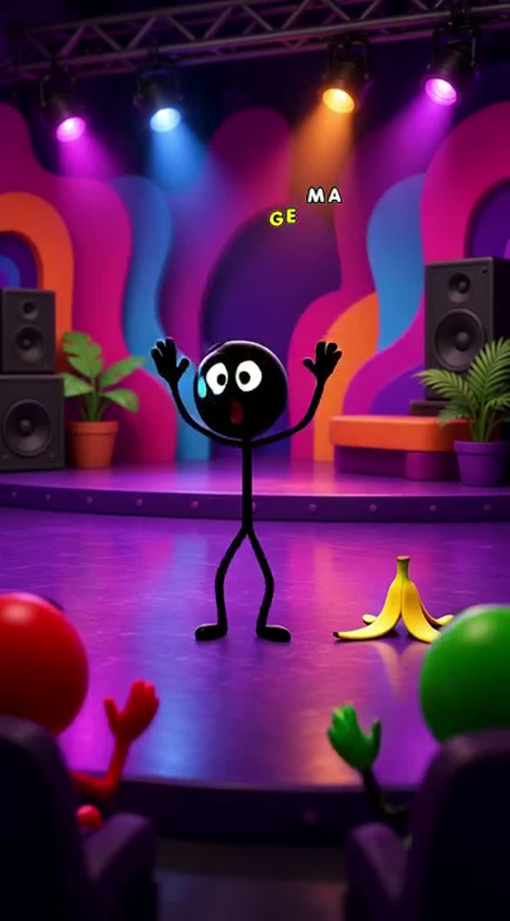 Hilarious 3D stickman cartoon comedy — AI cartoon