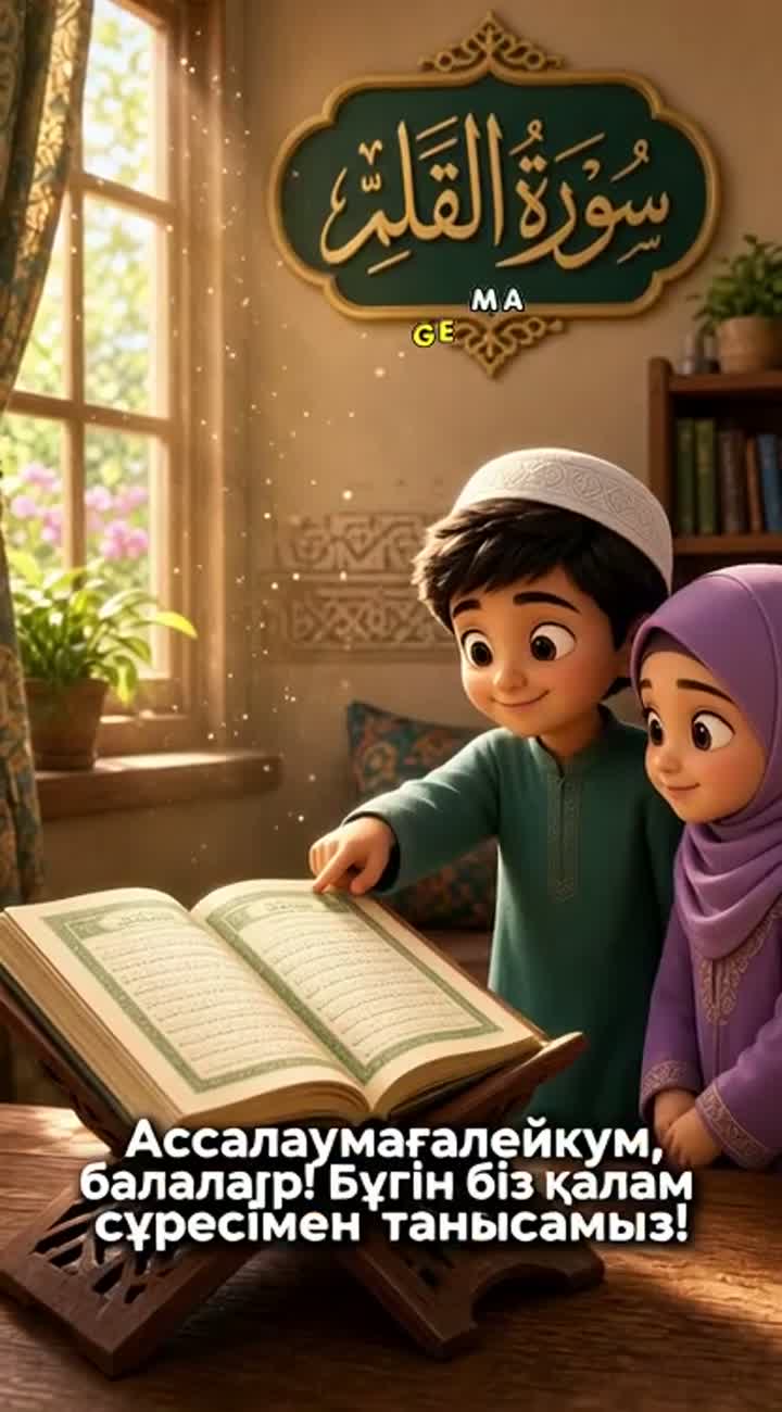 In a serene, cozy room, warm golden sunlight streams through… — AI cartoon