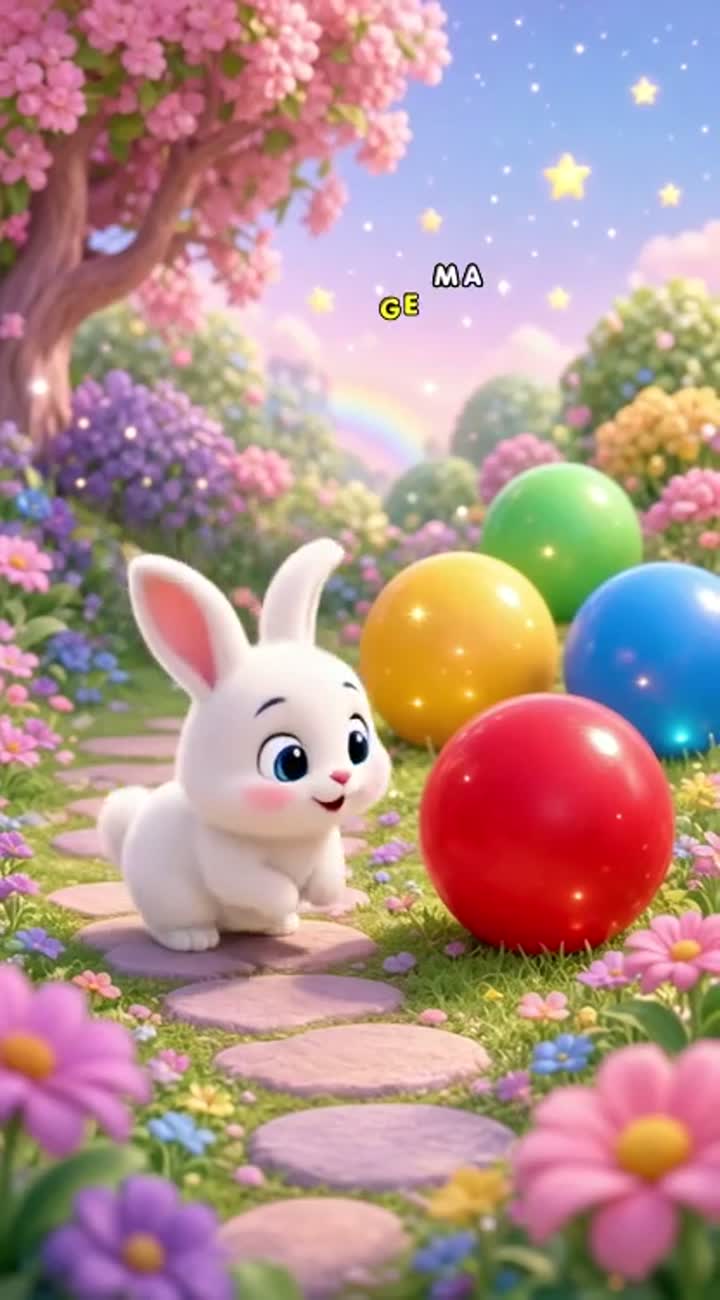 Cute, high-quality 3D animated children's video for toddlers aged 2-5 — AI cartoon