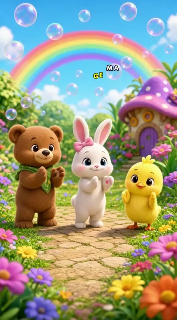 Crée une vidéo musicale animée pour les enfants de 2 à 6 ans sur… — AI cartoon