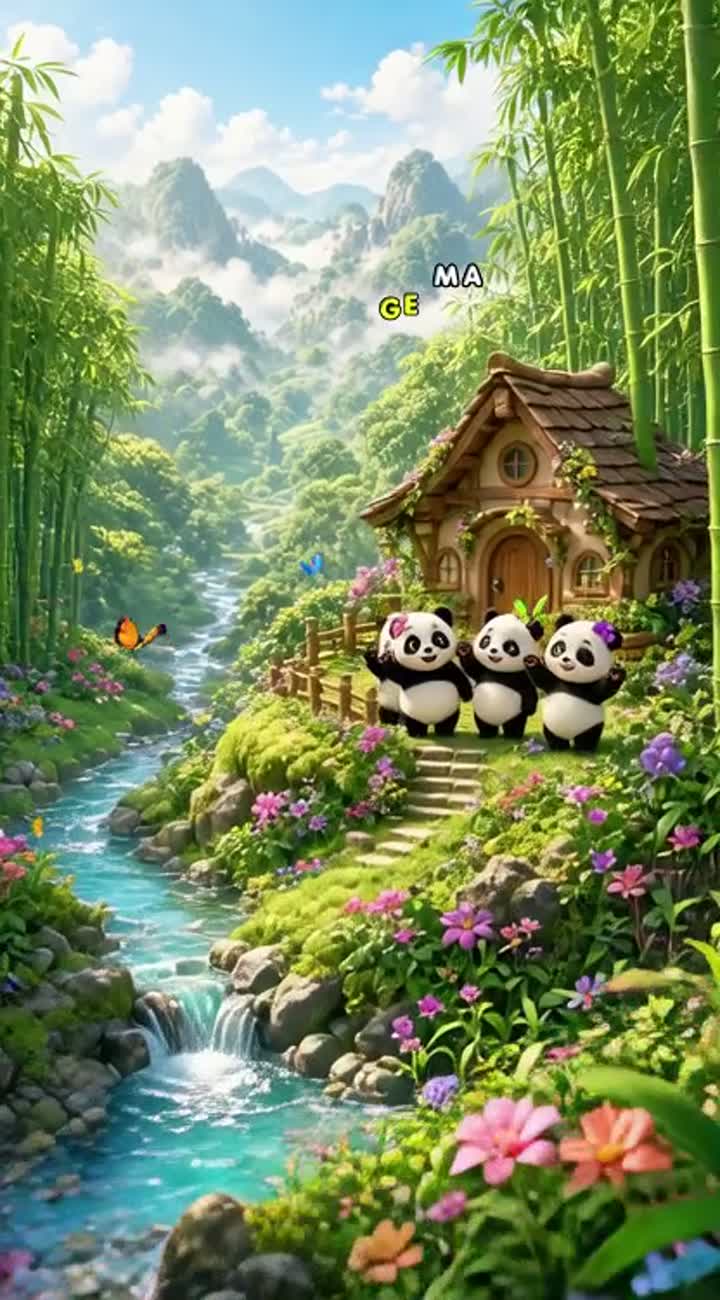 Stunning 4K UHD, 3840×2160, 16:9 animated nursery show… — AI cartoon
