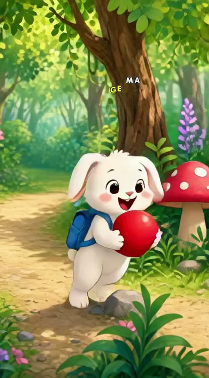 Cute 2D animated children's short film — AI cartoon